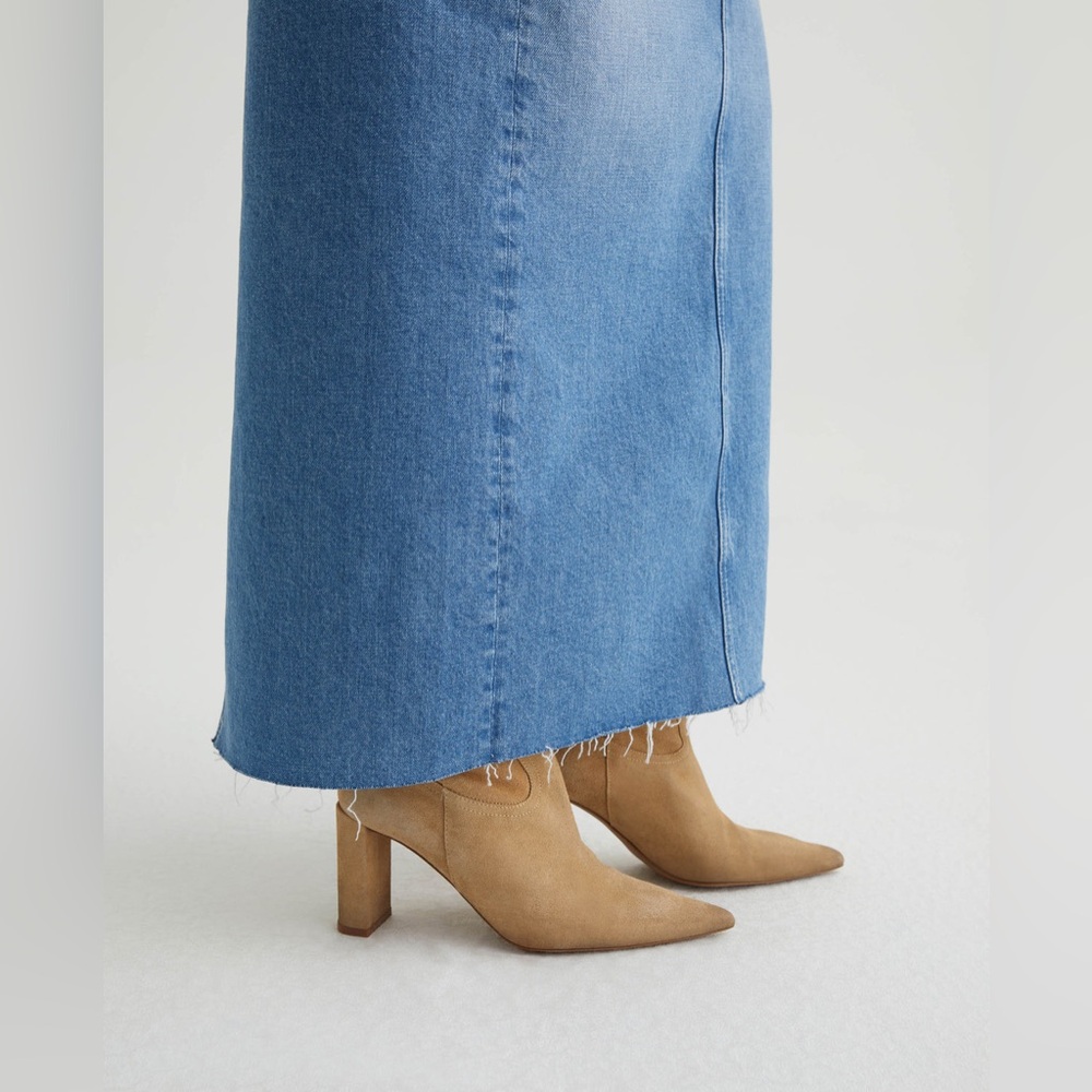 Ag Adriano Goldschmied Blue Maxi Skirt - Picture 4 of 7